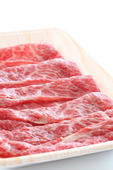 Freshness Japanese marble beef on tray