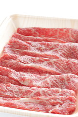 Freshness Japanese marble beef on tray