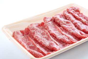 Freshness Japanese marble beef on tray