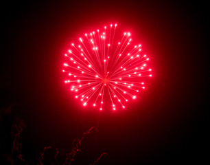 Fuegos artificiales de una noche ecuatoriana