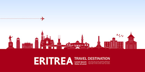 Eritrea travel destination grand vector illustration. 