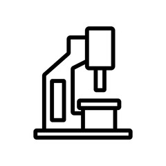 blacksmith pres icon vector. Thin line sign. Isolated contour symbol illustration