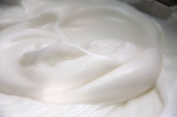 Fototapeta na wymiar Close-up of egg white.