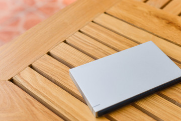 Exquisite mobile hard disk closeup