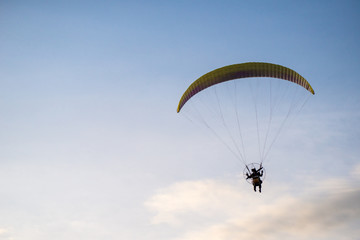 paraglider in the sky