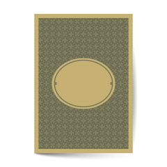 Fototapeta premium Minimal luxury Cover design with pattern element for menu, invitation card, banner book design vector