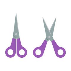 Scissor Vector Flat Design Illustration