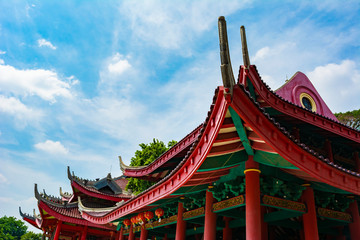 Semarang, Indonesia - CIRCA Nov 2019: Sam Poo Kong (Gedung Batu) Temple in Semarang, Indonesia...