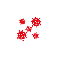 influenza virus microscopic symbol geometric design vector