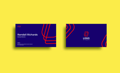 line Business card template
