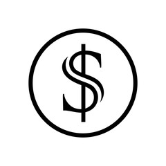 Obraz premium Dollar symbol icon