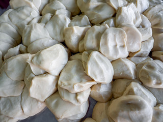 Fototapeta na wymiar Ingredients of fresh Roti flour for making Roti, Indian traditional street food.