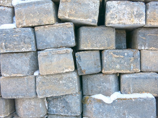 site, industrial, gray, industry, concrete, square, tile, building, curb, pile, stack, outdoor, masonry, pallet, asphalt, roadwork, pavement, heap, pattern, surface, texture, material, background, rou