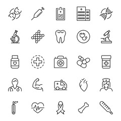 Medical icon set.
