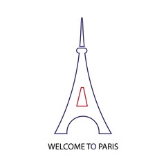 Fototapeta na wymiar paris logo vector
