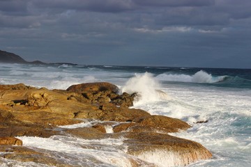Australia ocean coast waves and sky
