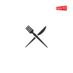 Fototapeta premium Cutlery Restaurant Icon Design Vector