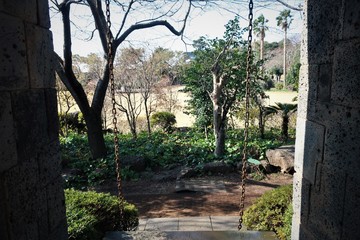 정원 화단 풍경