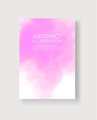 Watercolor color design banners. Vector abstract illustration