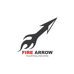fire Arrow icon vector illustration Logo Template