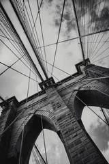 Photo sur Aluminium Brooklyn Bridge Puente brooklyn new york