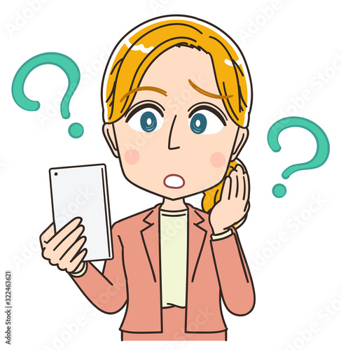 英語 英会話 先生 外国人 金髪 女性 イラスト マンガ Wall Mural よぴんこ Yopinco