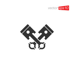 Piston Icon Logo Design Vector