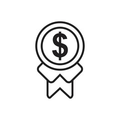 Employee of the month, talent award Icon template black color editable. Employee of the month, talent award Icon symbol Flat vector illustration for graphic and web design.