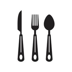 Vector cutlery, Fork, knife Icon template black color editable. Vector cutlery, Fork, knife Icon symbol Flat vector illustration for graphic and web design.