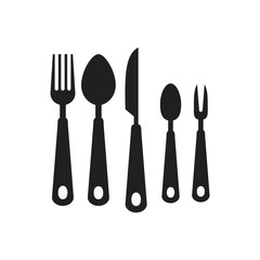 Vector cutlery, Fork, knife Icon template black color editable. Vector cutlery, Fork, knife Icon symbol Flat vector illustration for graphic and web design.
