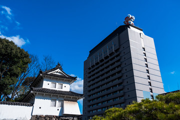 modern building vs the ancient one