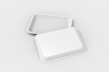 Blank rolling tray for branding, 3d render illustration.