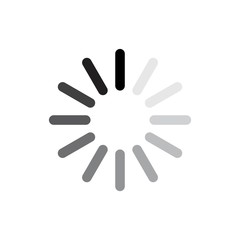 Fototapeta premium Vector Loading Icon template black color editable. Vector Loading Icon symbol Flat vector illustration for graphic and web design.