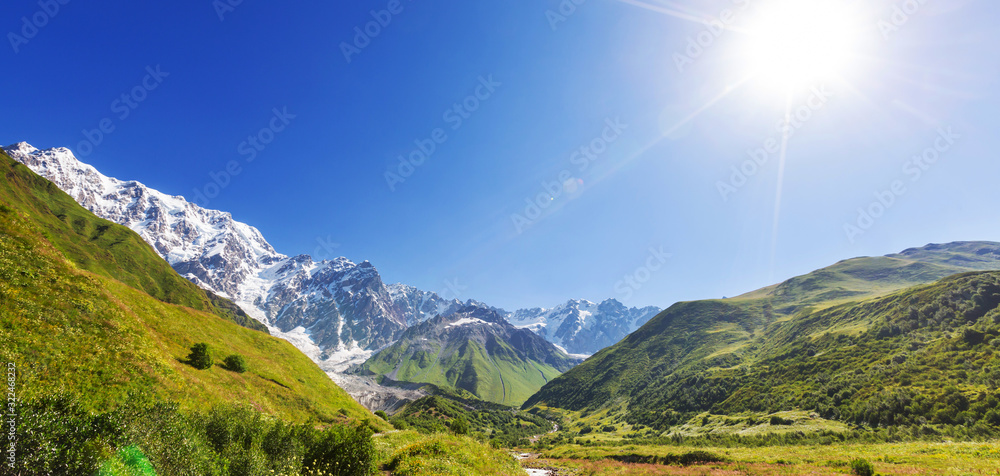 Wall mural Caucasus mountains