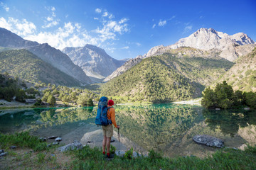 Hike in Fann mountains