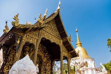 Chiang Mai , Thailand - January, 18, 2020 :Wat Pa Dara Phirom is a 100 years old royal temple in upcountry located in Mae Rim This is one of the most significant temples in Chiang Mai © bubbers