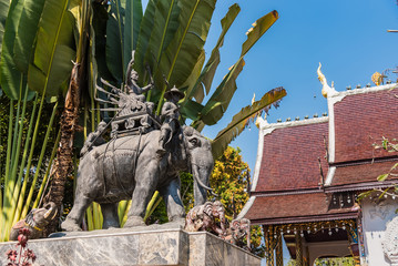 Chiang Mai , Thailand - January, 18, 2020 :Wat Pa Dara Phirom is a 100 years old royal temple in...