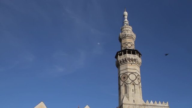 Inside of the Umayyad Mosque in Damascus, Syria