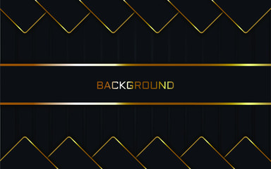 abstract background with golden line. Vector luxury illustration eps10.