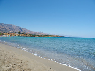 Fototapeta na wymiar Greece Crete island South Crete Frangokastelo beach