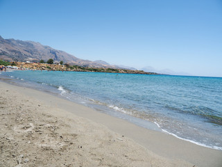 Greece Crete island South Crete Frangokastelo beach