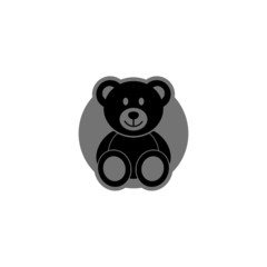 Teddy Bear icon flat style illustration for web