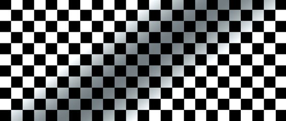 white and black checkered flag for racing background and texture.