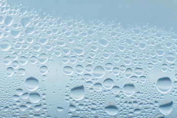 Condensation abstract water drops on the window glass