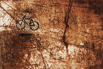 Metallic, iron rusty old background