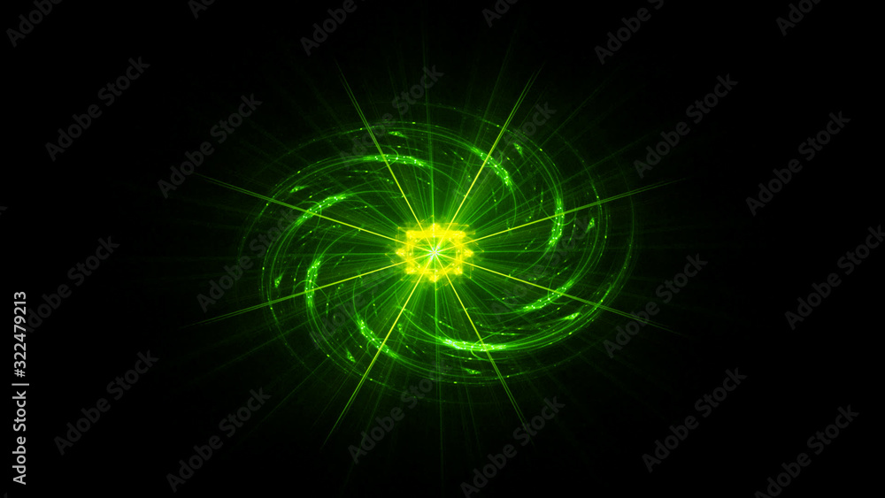 Poster colorful abstract background template with line shapes.