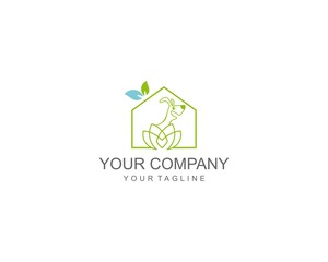 green pet home logo for your business