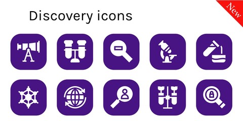 discovery icon set