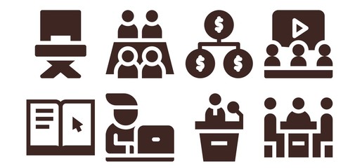 seminar icon set