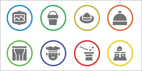hat icon set